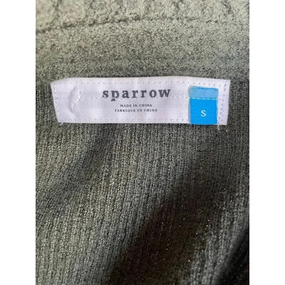 Anthropologie sparrow green wool moto sweater jacket. - Picture 6 of 6